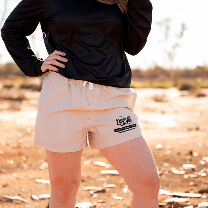 Women's Fishin ‘n Crabbin Shorts - Spooled Out Australia