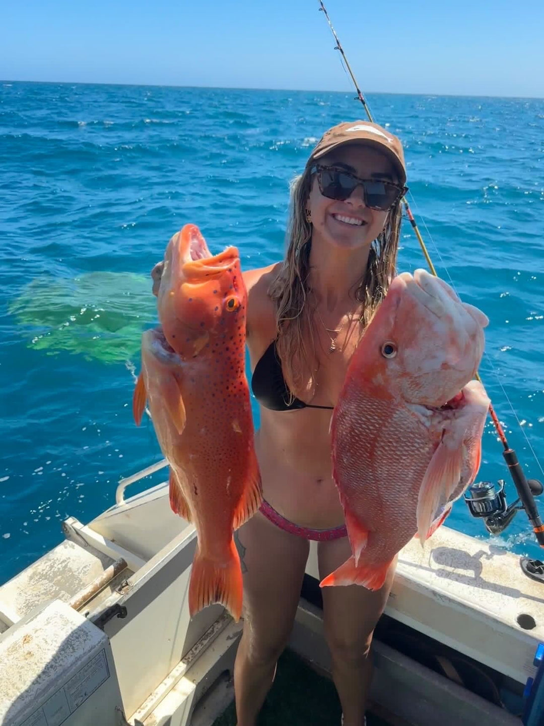 Angler fishing at a coastal spot on the Gold Coast