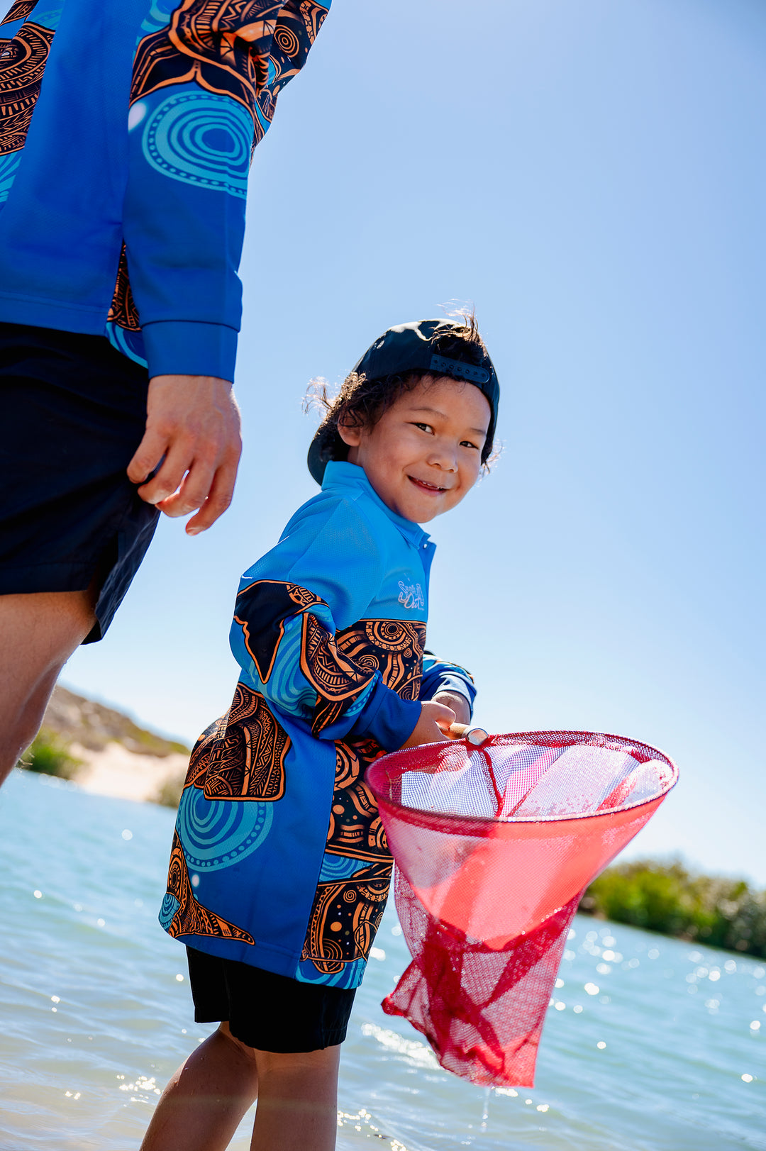 Dugong Migration Fishing Shirt - Group lifestyle scene
