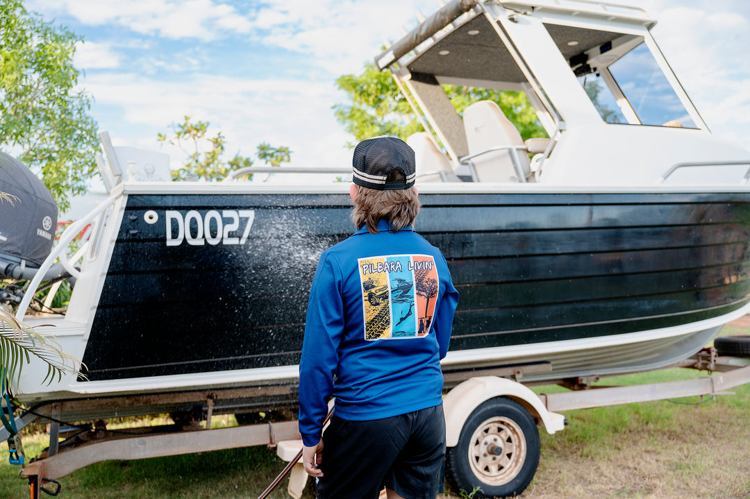 Pilbara Livin' Fishing Shirt - Outback adventure lifestyle scene