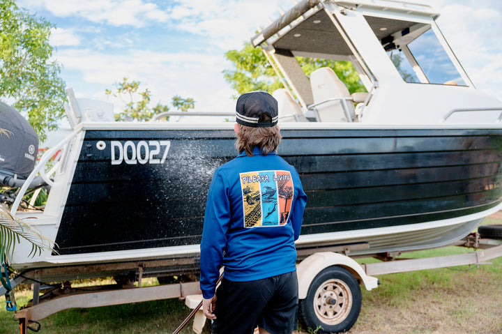 Pilbara Livin' Fishing Shirt - Outback adventure lifestyle scene