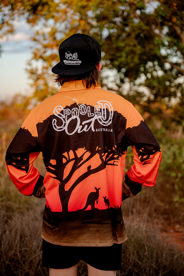 Outback Australia Fishing Shirt - Wide outback landscape lifestyle