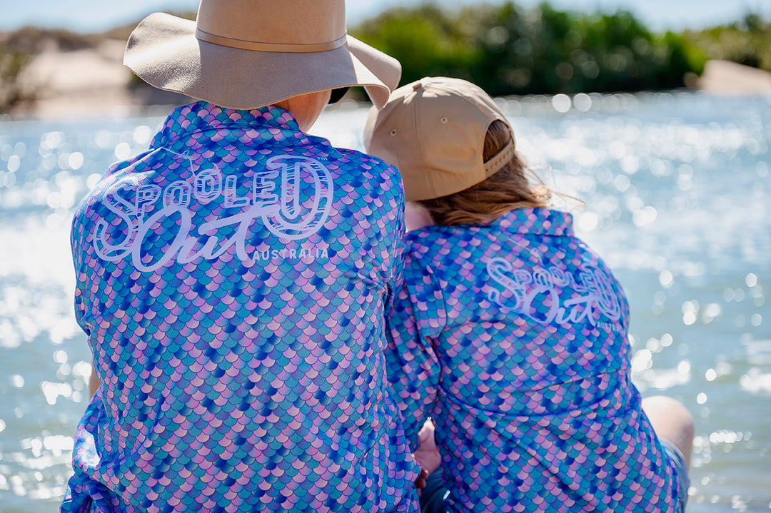 Spooled Out Australia Printed Fishing Shirts back