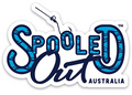 Logo of 'Spooled Out Australia' with blue text on a white background